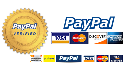 Pagamento sicuro con Carta di Credito / PayPal / PostePay